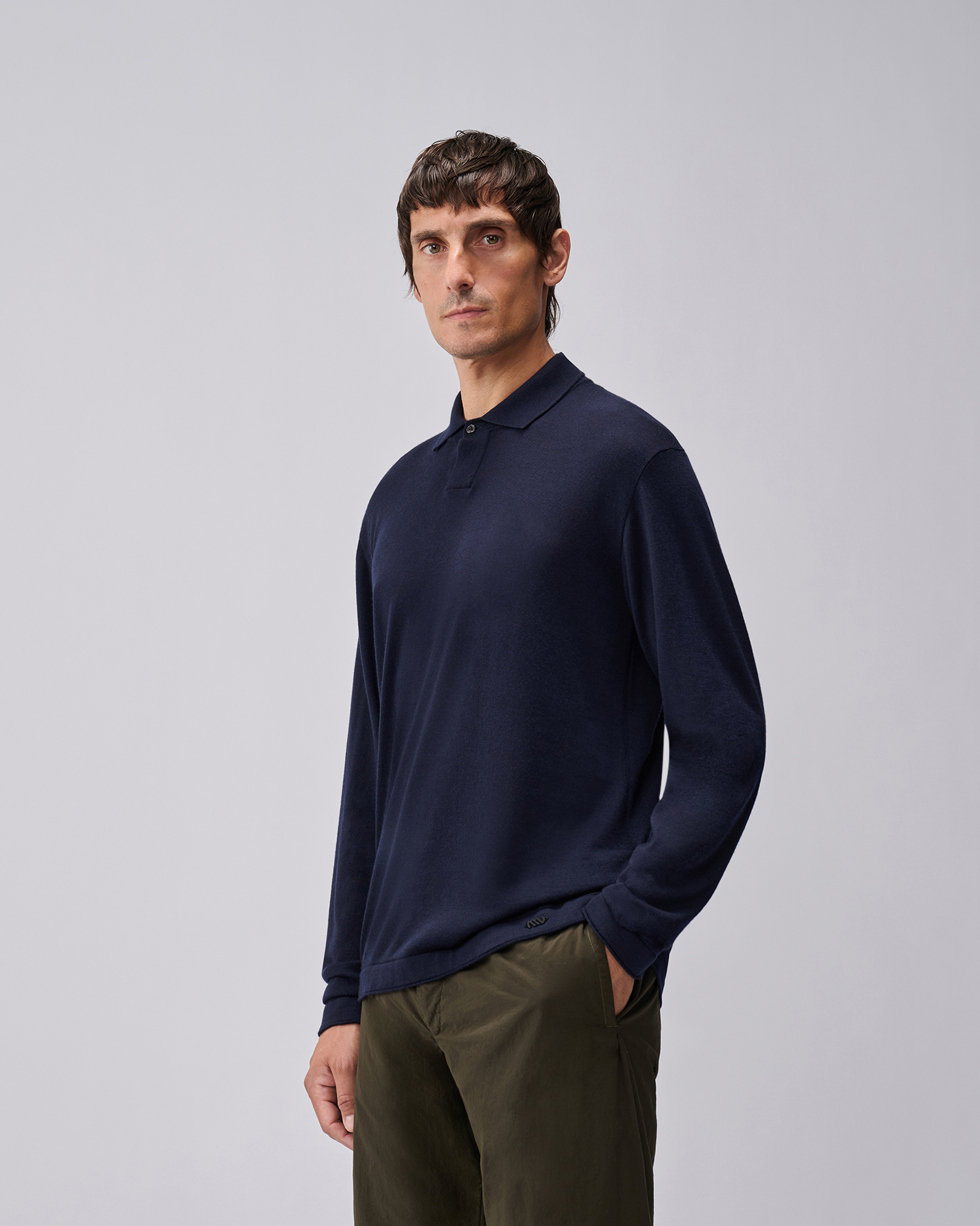 Silk Wool Polo