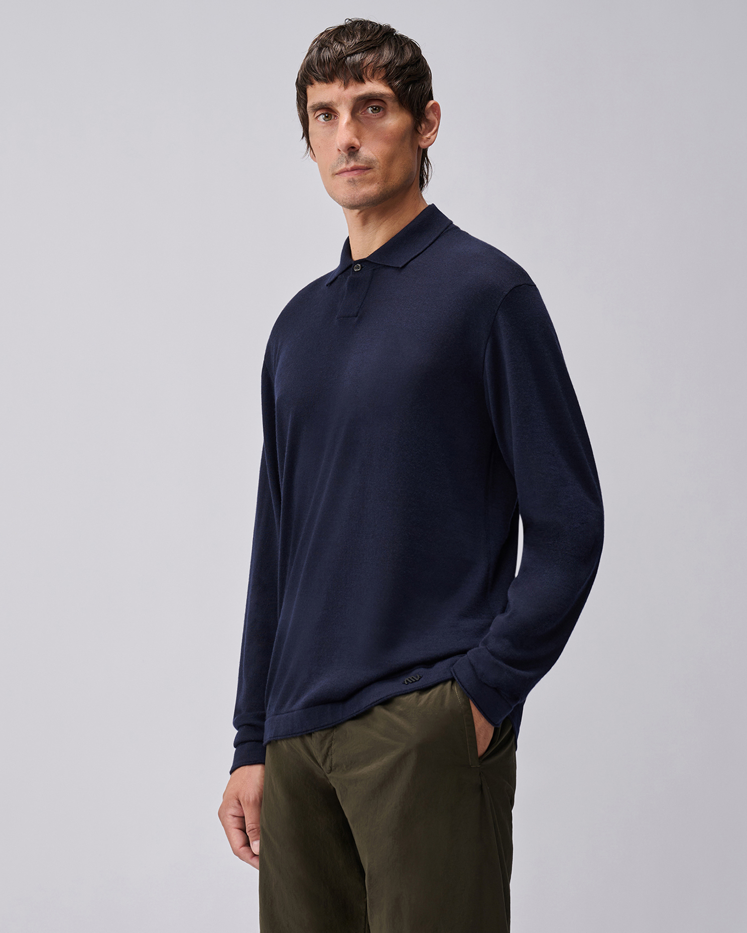 Silk Wool Polo